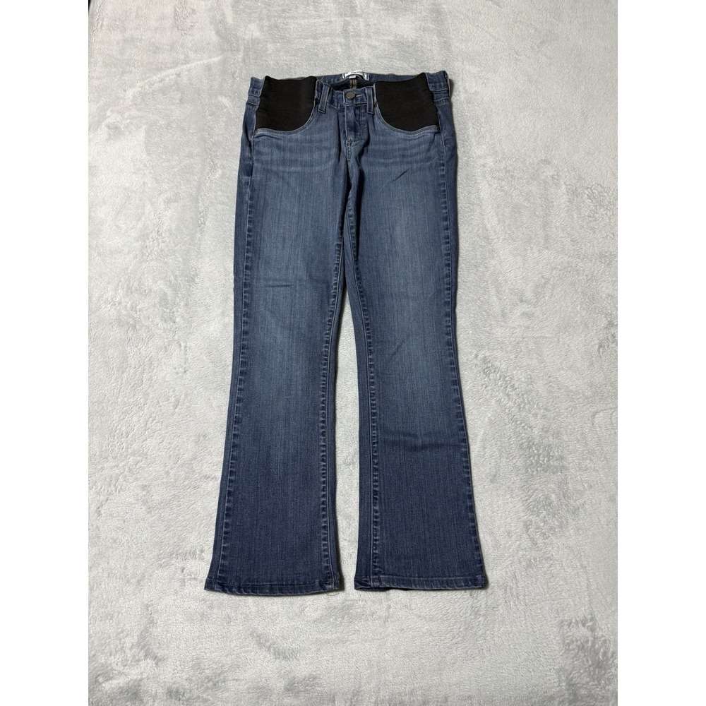 PAIGE Manhattan Slim Bootcut Jeans Nottingham Indigo Blue Womens 29x26.5